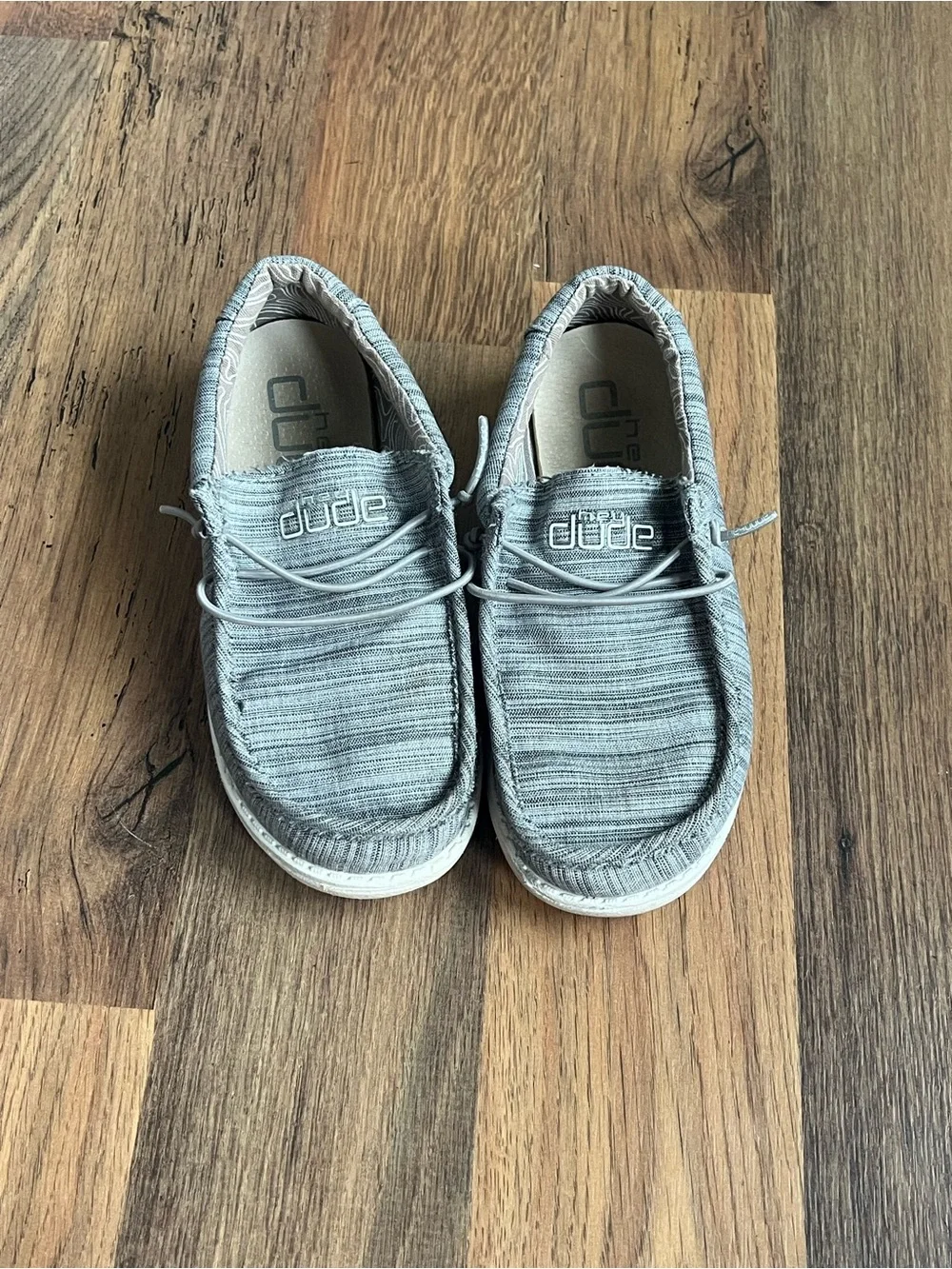 Hey Dude Kids Light Gray Shoes
